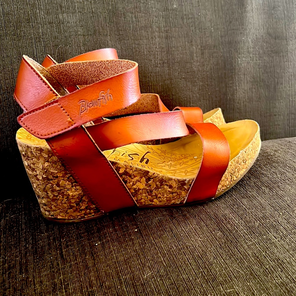 Blowfish Malibu Velcro woman’s platform sandals size: 7